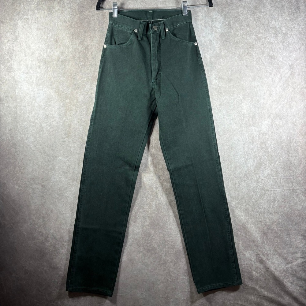 Vintage Wrangler Jeans Womens 1x32 Green 14MWZPN High Waist Straight Leg USA